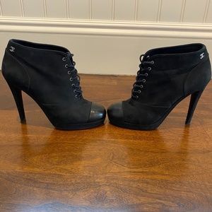 Chanel Suede Ankle Boot